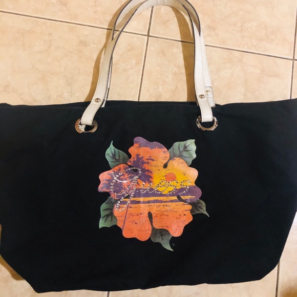 Guess Bedazzled Tropical Hawaii Tote PurseEveryday - Picture 3 of 8